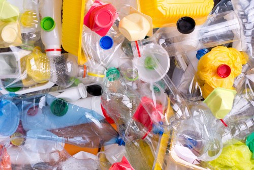 Recycling process in commercial waste management